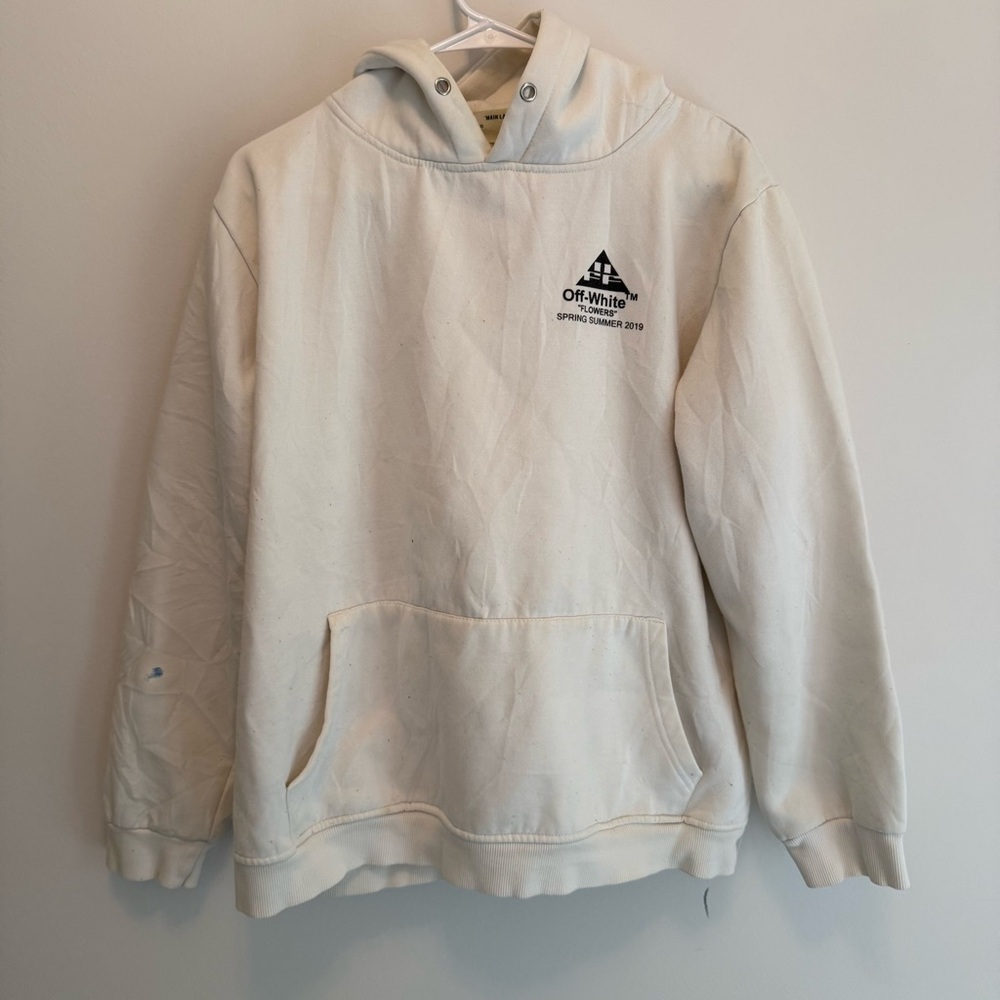 Off-White Men's White Hoodie